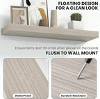 Fun Memories 67 Inch Fireplace Mantel Shelf, Deep Floating Shelves - Image 4