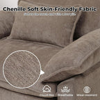 Oversized Accent Chair with Ottoman, Upholstered Armchair with Extra Thick - Image 4