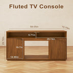 4-Piece Fluted Living Room Set Includes 31.5" Fluted Lift Top Coffee Table - Image 2