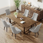 COLAMY Fabric Side Dining Chairs Set of 4, Wingback Upholstered Dining Room - Image 7