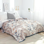 LUTBM Boho Throw Blanket for Bed 100% Cotton Ultra Soft Rustic Quilt Summer - Image 2