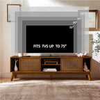 LKTART 68 Inch Mid Century Modern TV Stand - Image 4