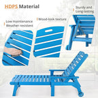 LUE BONA Lounge Chair Outdoor, HDPS Chaise Lounge Outdoor - Image 6