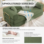 HANXIN 78 Inch Convertible Sleeper Sofa Bed, Folding Floor Mattress Couch - Image 4