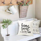 YCOLL Pillow Covers 18x18 Set of 4, Modern Sofa Throw Pillow Cover, Decorative - Image 6