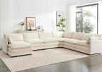 ROWHY 150'' Modular Sectional Cloud Couch, 7 Seater Corner Sofa Big Comfy - Image 6