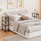 TUTOTAK Narrow Side Table with Charging Station, Small End Table with USB Ports - Image 8
