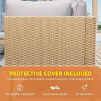 Aoxun 8-Piece Patio Furniture Set, Wicker Outdoor Furniture - Image 7