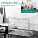 Attelite Acrylic Display Case, Upgrade 4 Tiers Clear Display Case - Image 4