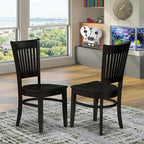East West Furniture VAC-BLK-W Vancouver Dining Room Chairs - Image 2
