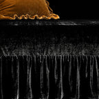 GLORY SEASON Velvet Sofa Cover Soft Decorative Luxurious Solid Exquisite Ruffle - Image 5