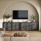 Belleze 4-Piece Modular TV Stand Set -Fluted Entertainment Center - Image 5