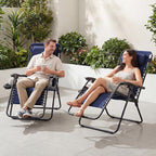 JEAREY Zero Gravity Lounge Chairs Set of 2, Breathable Steel Mesh Lounge Chairs - Image 5