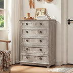 Joaxswe Farmhouse 6 Drawer Dresser - Image 8