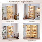 LELELINKY Farmhouse Display Cabinet - Image 8