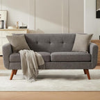 Tbfit 65" W Loveseat Sofa, Mid Century Modern Love Seat Couches by TBfit