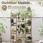 Bamworld 62.2'' Tall Plant Stand Indoor Large Plant Shelf - Image 3