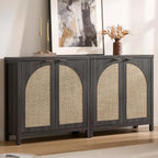SICOTAS 68" W Rattan Sideboard Buffet Cabinet by SICOTAS
