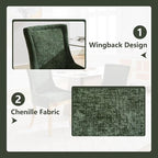 Upholstered Dining Chairs Set of 4, Modern Fabric Side Chairs - Image 5