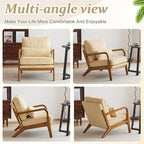 VINGLI Upgraded Premium Corduroy Accent Chairs Set of 2, Upholstered Arm Chair - Image 8