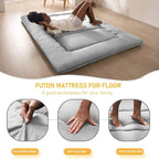 MAXYOYO Japanese Floor Mattress Futon Mattress, Thicken Tatami Mat Sleeping Pad - Image 9