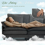 Cloud Couch, Deep Seat Couches for Living Room, Bedroom and Apartment, L Shaped - Image 3