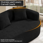 Oversized Sectional Sofa for Living Room, Modern Luxury Plush Chenille 4-Seater - Image 5