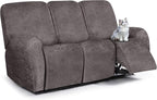 ANARACHON Leather Look Recliner Couch Cover, 8-Pieces Stretch Recliner Sofa by ANARACHON