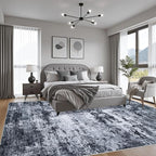 9x12 Area Rug Living Room Rug: Washable Modern Abstract Soft Thin Rug Indoor - Image 4