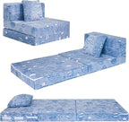 MeMoreCool Glow Space-Themed Tri-fold Sofa Bed by MeMoreCool