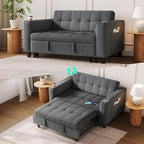 LINSY Sleeper Sofa Bed, Small 3 in 1 Convertible Loveseat Sleeper Couch by Linsy