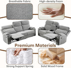 HAOMARKETS Power Oversized Reclining Sofa Couch - Image 7