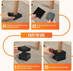 Furniture Risers, 4 Pack Bed Risers - Image 7