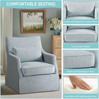 Martha Stewart London Swivel Chair - Image 5