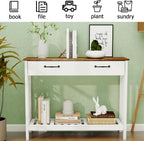 TaoHFE Farmhouse Narrow Console Table Modern Wooden, Living Room Tables Narrow - Image 3