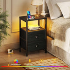 Furologee Nightstands Set of 2, End Tables - Image 4