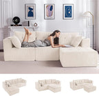 MAXYOYO Modular Sectional Sofa Couch, L Shaped Modern Cloud Couch by MAXYOYO