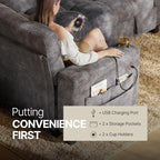 Marsail 84.6" Sectional Sleeper Sofa - Image 5