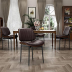 YaFiti Dining Chairs Set of 6, Dining Room and Kitchen Chairs, Mid Century - Image 5