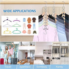 12 Pack Space Saving Hangers for Clothes, Sturdy Metal Hangers Heavy Duty Magic - Image 3