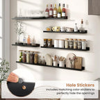 Fun Memories Picture Ledge Shelves Set of 2, 36 Inch Rustic Wall Mounted - Image 5