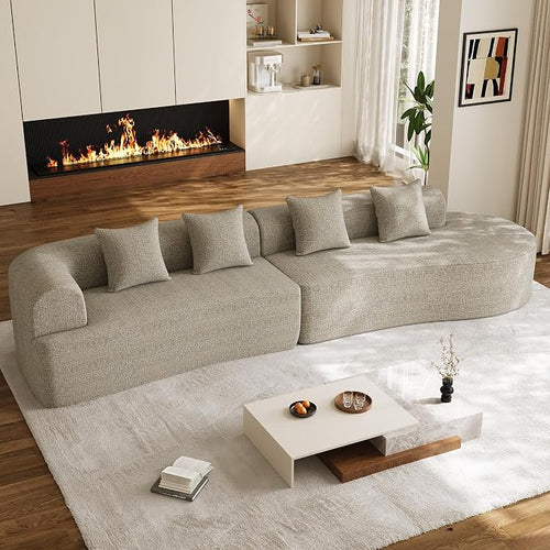 147" Oversized Sectional Sofa for Living Room, Modern Luxury Plush Chenille by DAMAIFROMFURNITURE