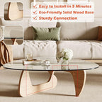 Modern Coffee Table for Living Room and Small Spaces, 43.3" x 29.5" x 15.8" - Image 5