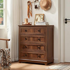 Joaxswe Farmhouse 4 Drawer Dresser - Image 4