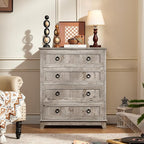 Joaxswe Farmhouse 4 Drawer Dresser - Image 3