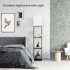 SUNMORY Floor Lamp with Shelves, Modern Square Standing Lamp with 3 Color - Image 5