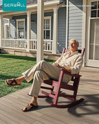SEWALL HDPE Rocking Chair, Oversized Outdoor Rocking Chair - Image 2
