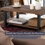 Pomona 42-Inch Rectangular Solid Wood Coffee Table - Image 5