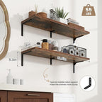Fun Memories Deep Floating Shelves, 32W x 8D Floating Shelves Set of 2 - Image 3