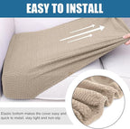 Smiry Waterproof Couch Cushion Covers, Stretch Jacquard Thick Sofa Cushion - Image 4